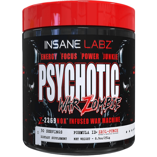 Insane Labz Psychotic War Zombie 30 servicios