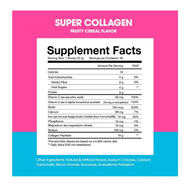 Super Collagen Protein Obvi 30 servicios