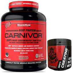 Carnivor Beef Protein 4 lb + Creatine 100% monohydrate Buffalo Labz 300gr