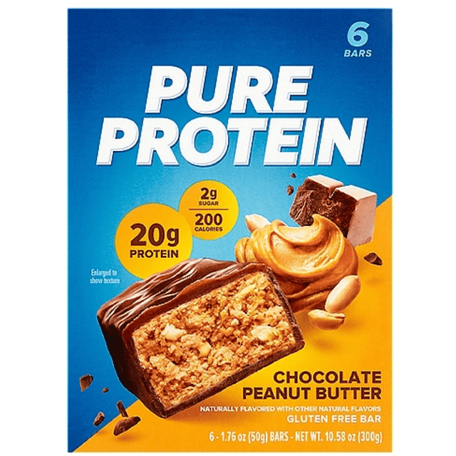 Pure Protein 50gr Chocolate Peanut Butter (box 6 unidades)