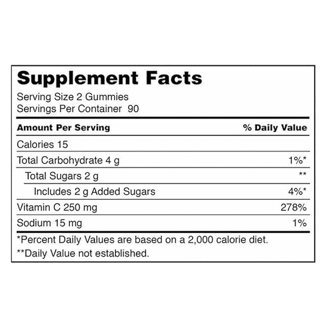 2 Vitamina C Kirkland 180 gomitas