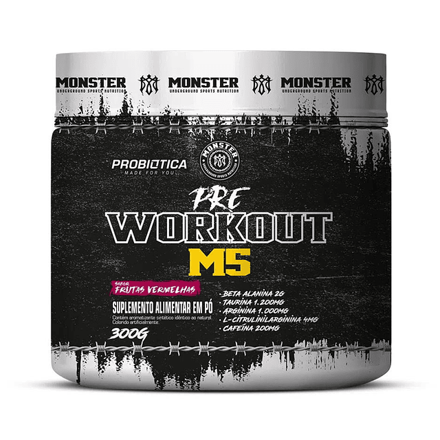 Pre Workout M5 Monster 300gr + Creatine 100% monohydrate Buffalo Labz 300gr