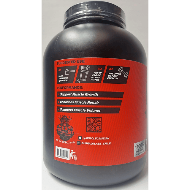 Concentrate Whey Pro Buffalo Labz 5 lb + Creatine 100% monohydrate Buffalo Labz 300gr