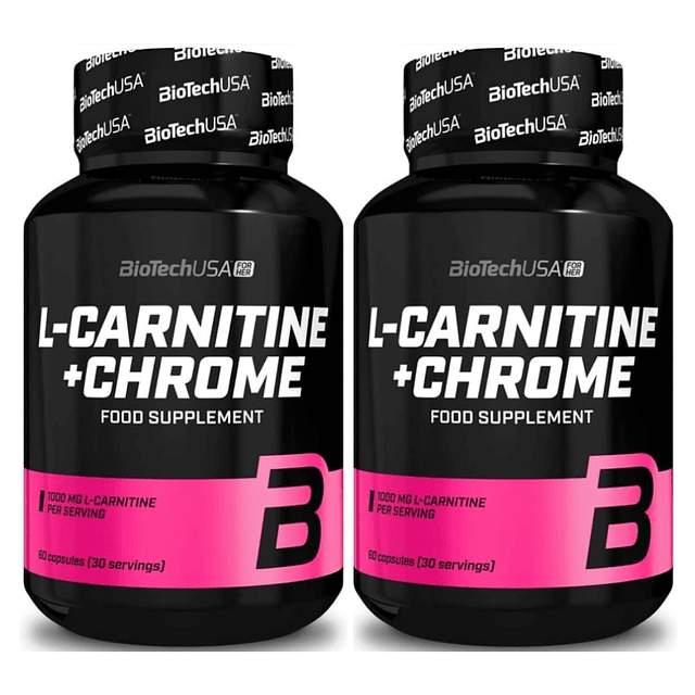 2 BioTechUSA L-Carnitine + Chrome 60 cápsulas