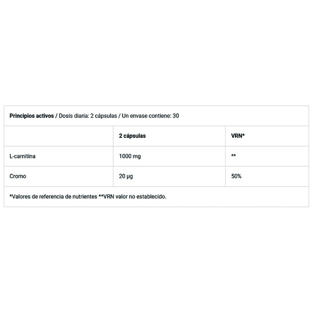 2 BioTechUSA L-Carnitine + Chrome 60 cápsulas