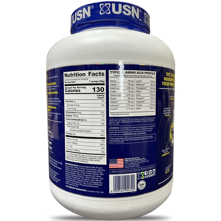 USN Premium Whey Protein+ 5 lb 2