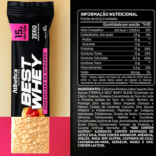 Atlhetica Nutrition Best Whey Bar 62gr