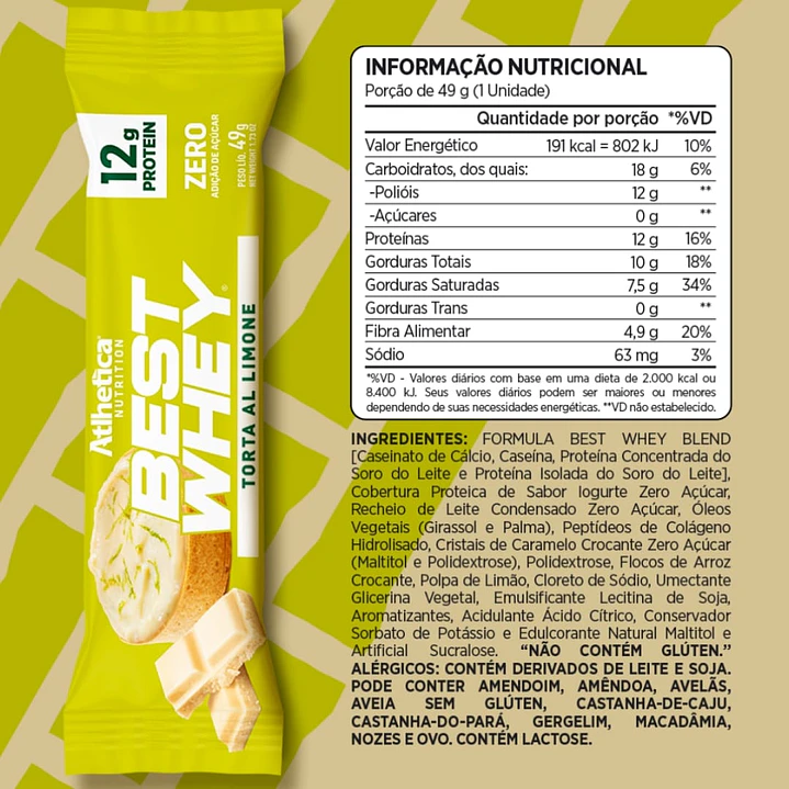 Atlhetica Nutrition Best Whey Bar 49gr 2