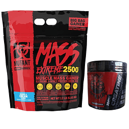 Mutant Mass Extreme 2500 12lb + Creatine 100% monohydrate Buffalo Labz 300gr