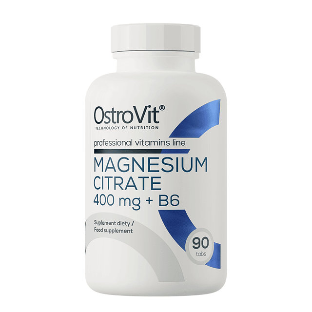 Ostrovit Citrato de magnesio 400mg + B6 90 Tabletas