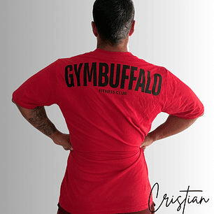 Polera Oversize Buffalo Club - Gymbuffalo Rojo