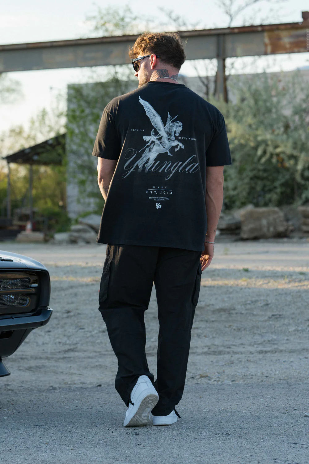 4118 - Oversize Warrior Tees - Negro