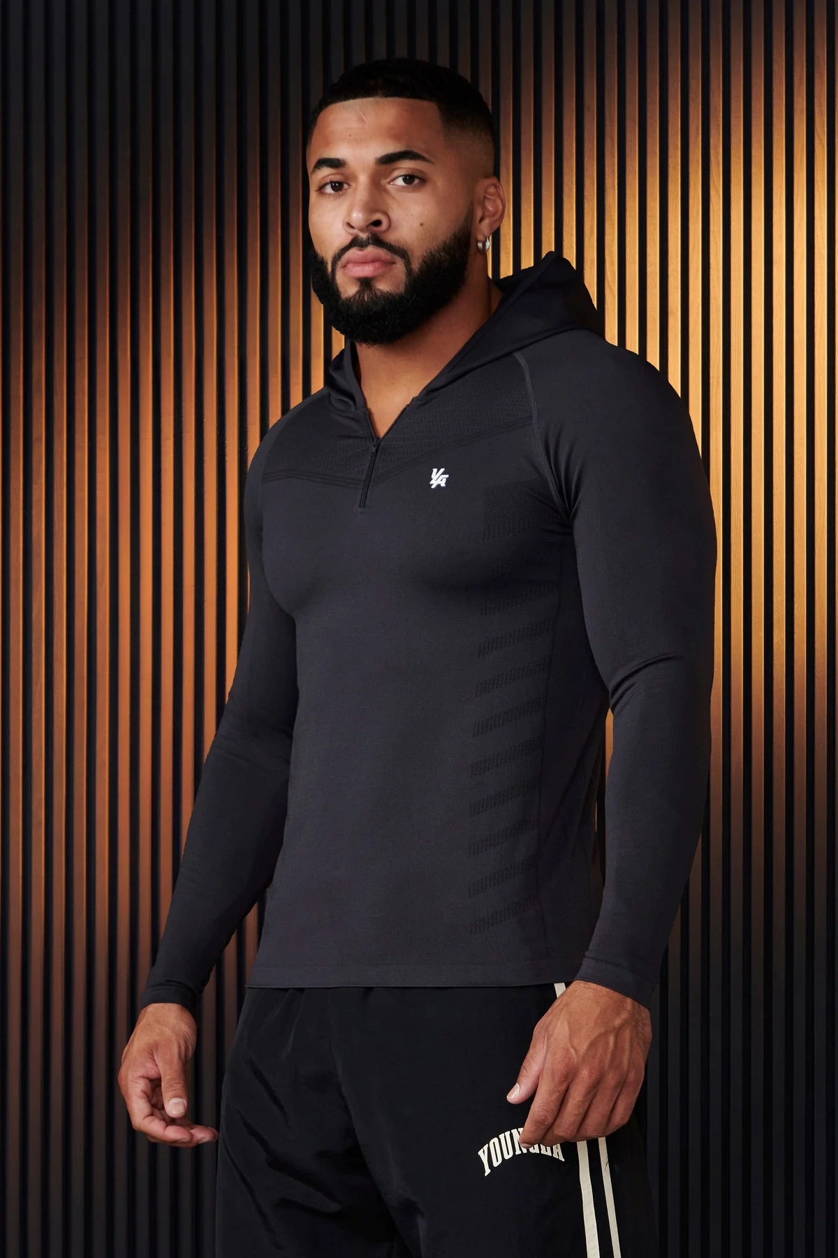 832 - Sudadera Compresión SuperVillain - Gris Oscuro