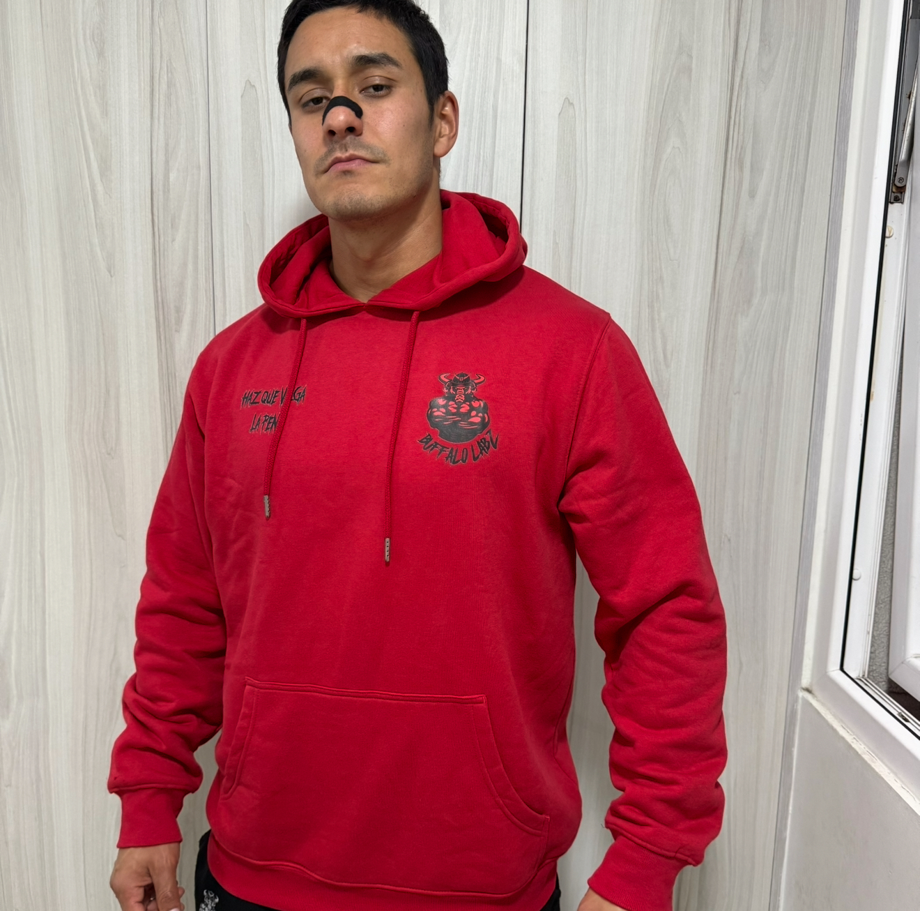 Poleron Canguro Buffalo Labz Old School - Rojo