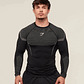Camisa De Compresion ONYX 5.0 Manga Larga Gymshark - Negro - Miniatura 3