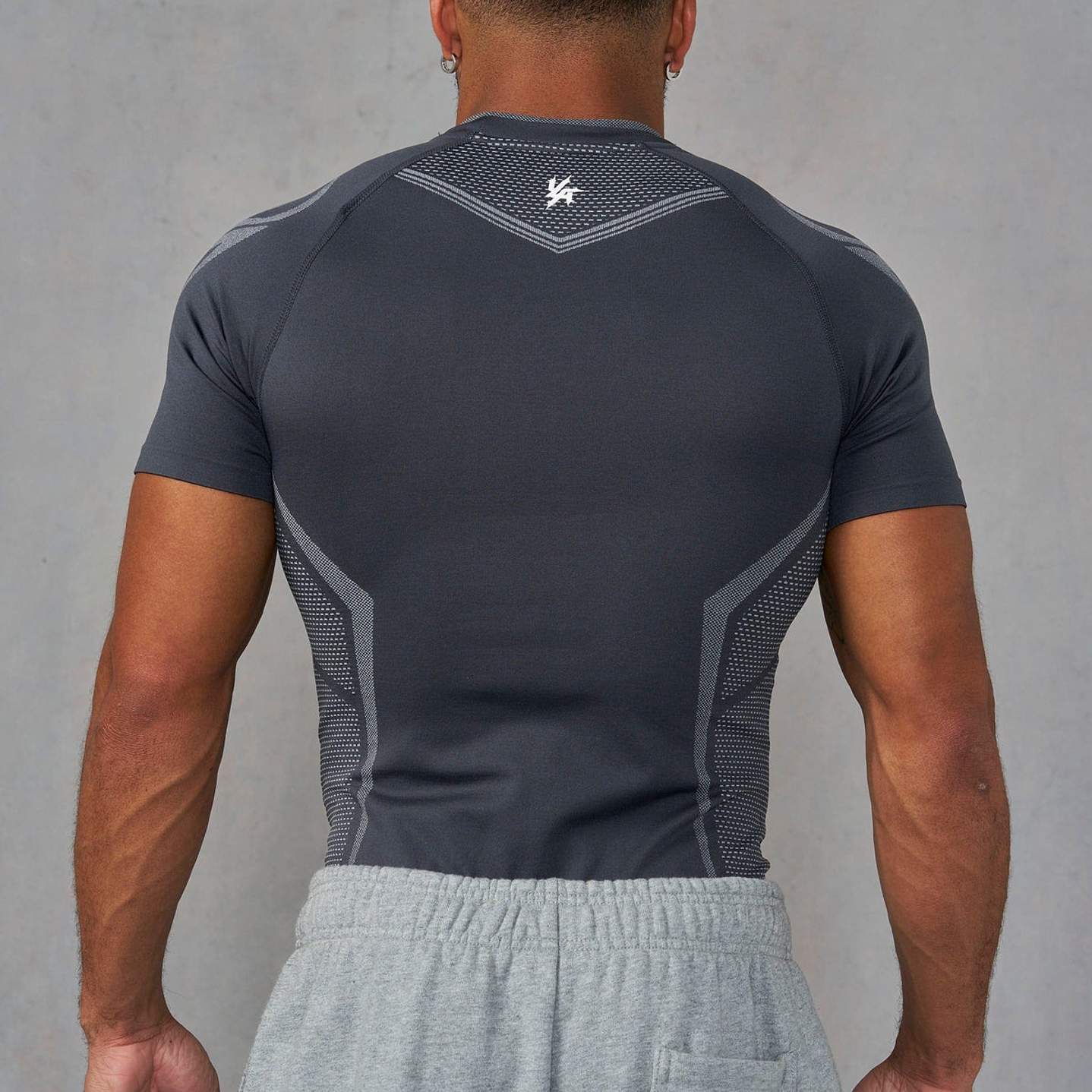 Camisa De Compresion Warrior Youngla - Dark Gris 3