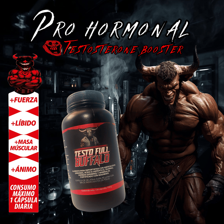 Testo Full Buffalo 120 capsulas (3 unidades) 3