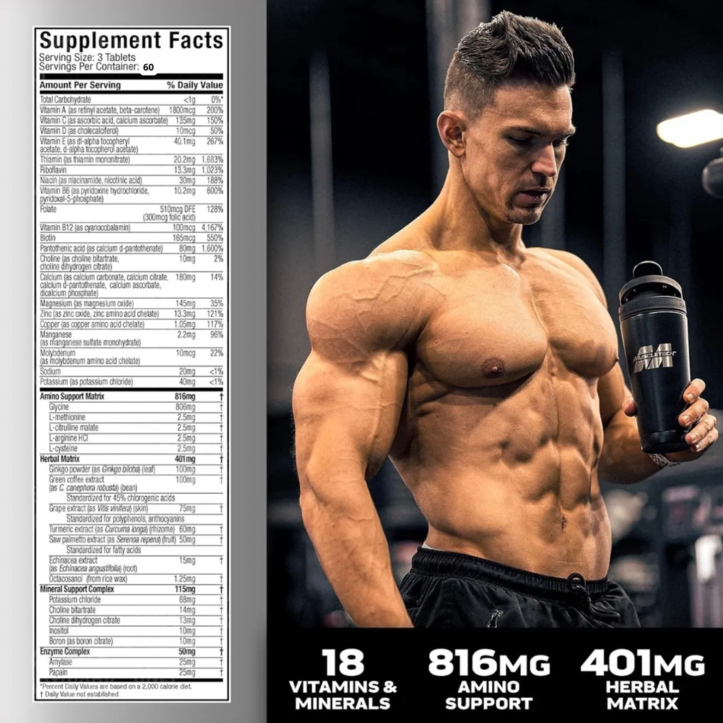 Platinum MultiVitamin 180 Tabletas 2