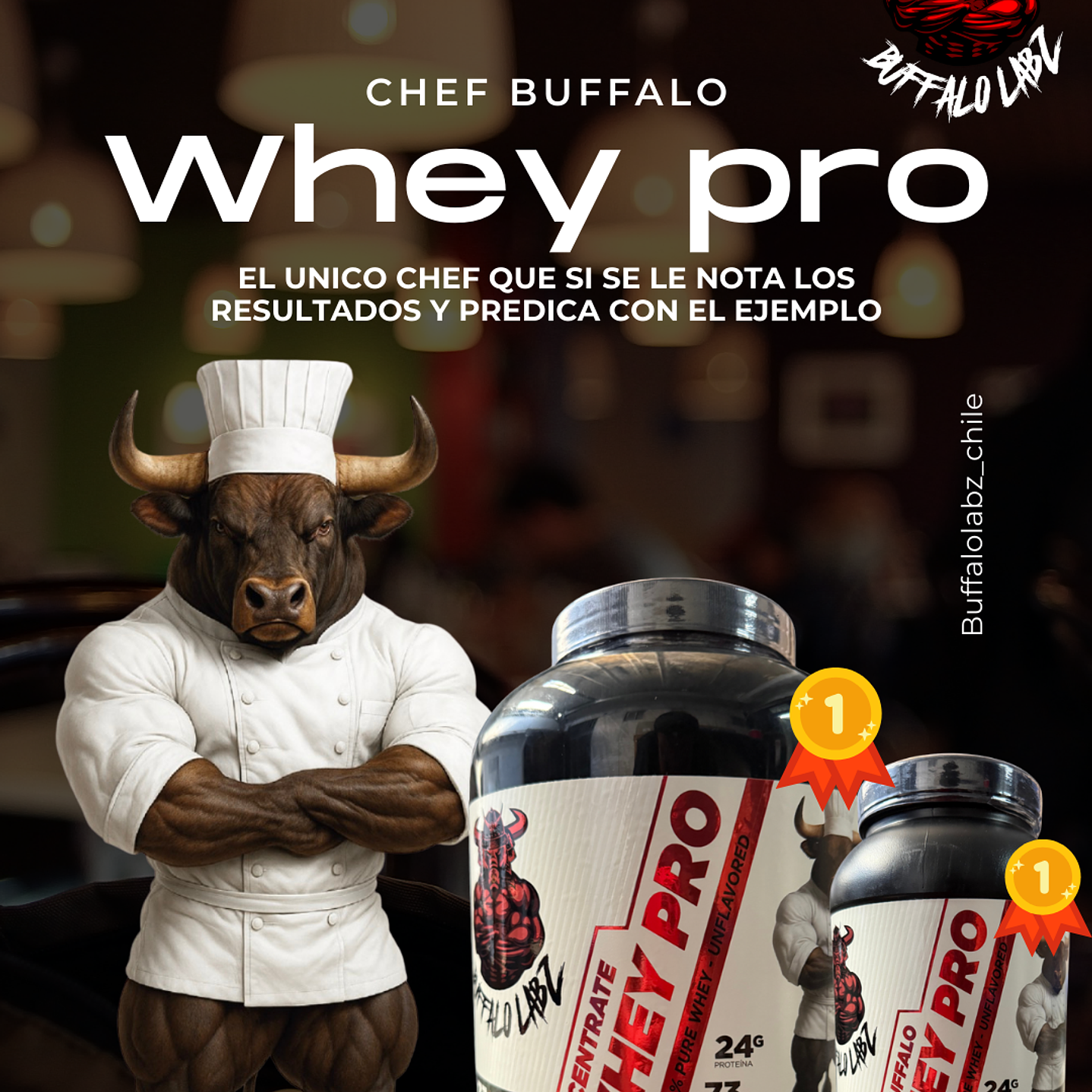 Concentrate Whey Pro Buffalo Labz 5 lb + Creatine 100% monohydrate Buffalo Labz 300gr 9