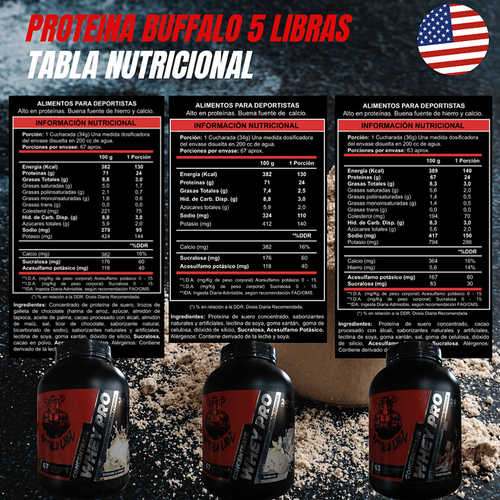 Concentrate Whey Pro Buffalo Labz 5 lb + Creatine 100% monohydrate Buffalo Labz 300gr 2