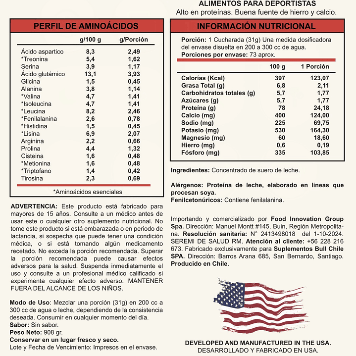 Concentrate Chef Buffalo Whey Pro 5 lb  2