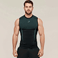 Tank Compresion ONYX 5.0 Gymshark - Negro con celeste - Miniatura 1