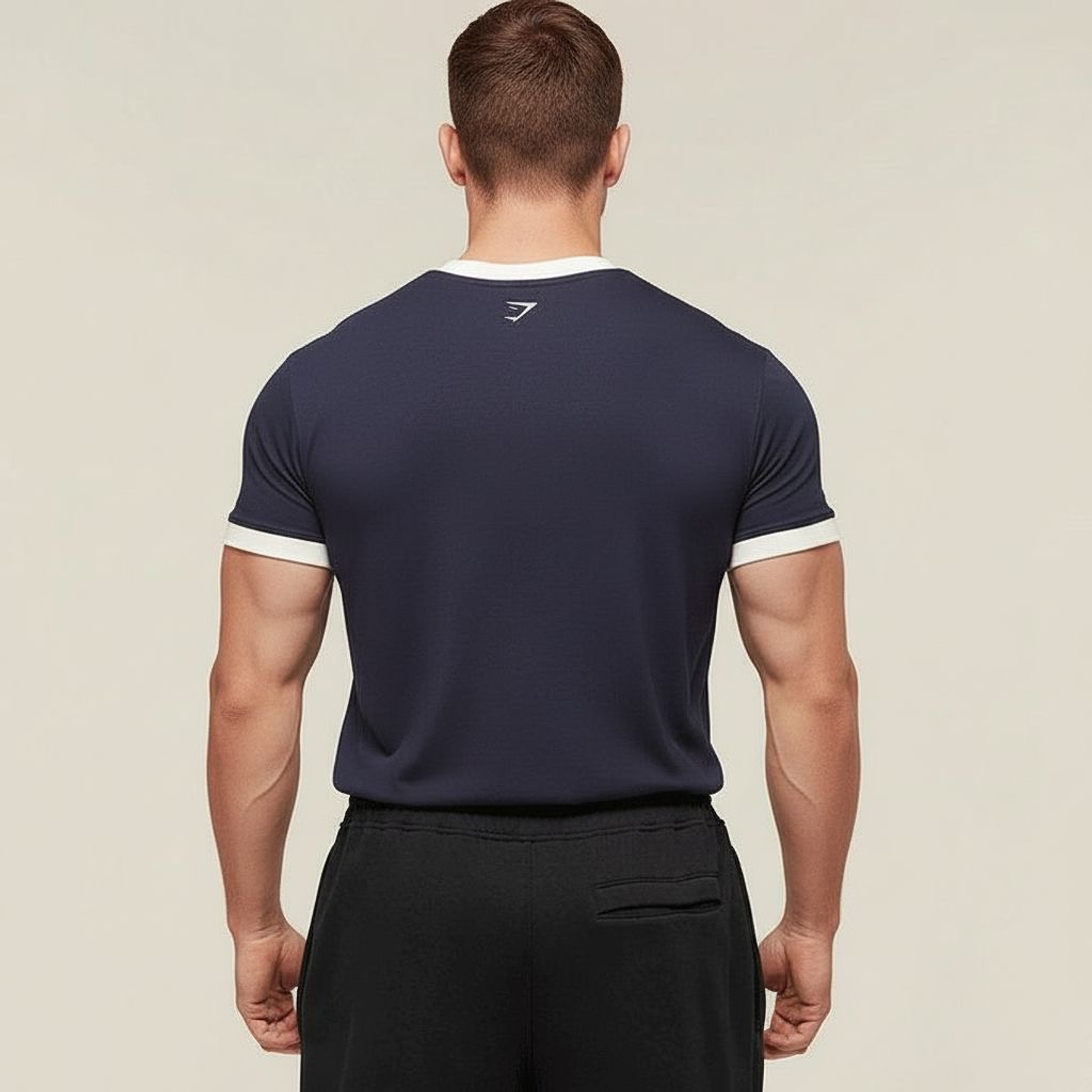 Camiseta Ringer GSLC Gymshark - Azul Marino 2