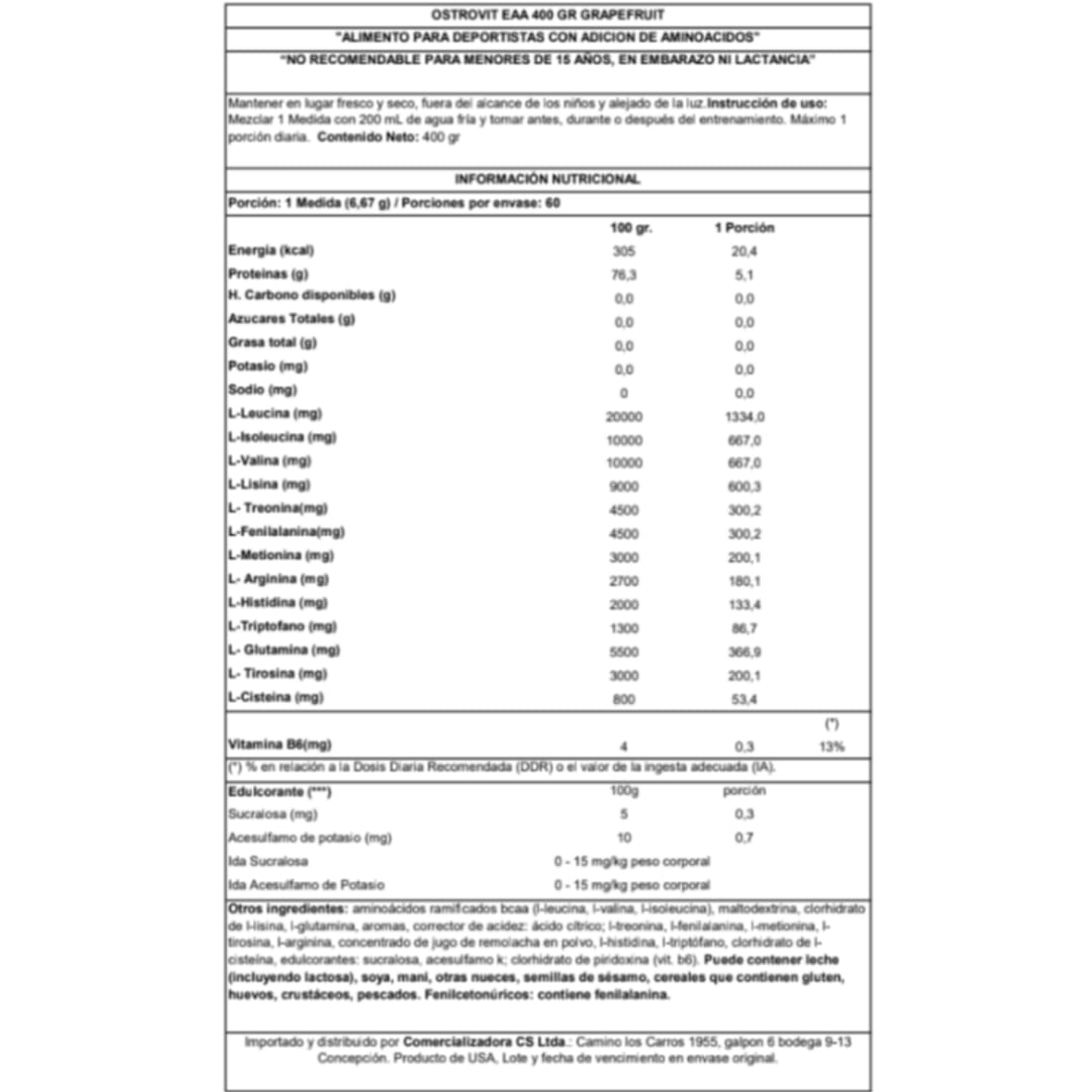 EAA Pure Supreme 400gr 60 servicios 2