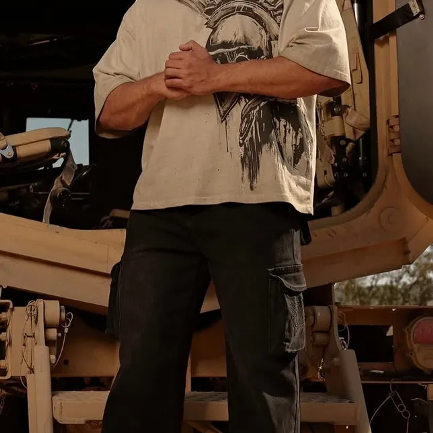 4119 - Oversize Spartan Tees - Blanco 2