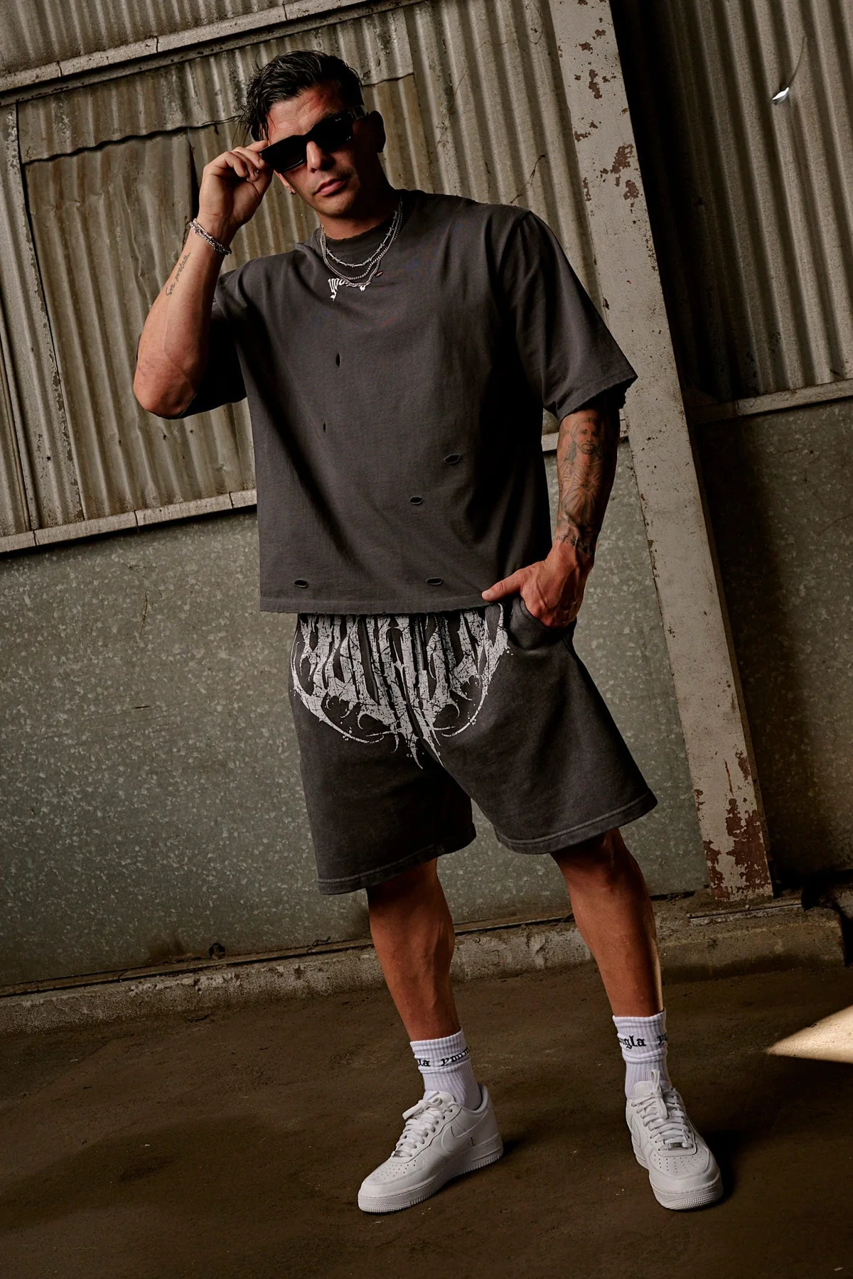 1011 - Short Corto Dark Wave - Negro
