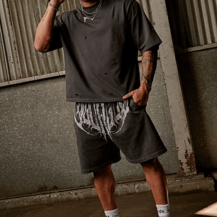 1011 - Short Corto Dark Wave - Negro