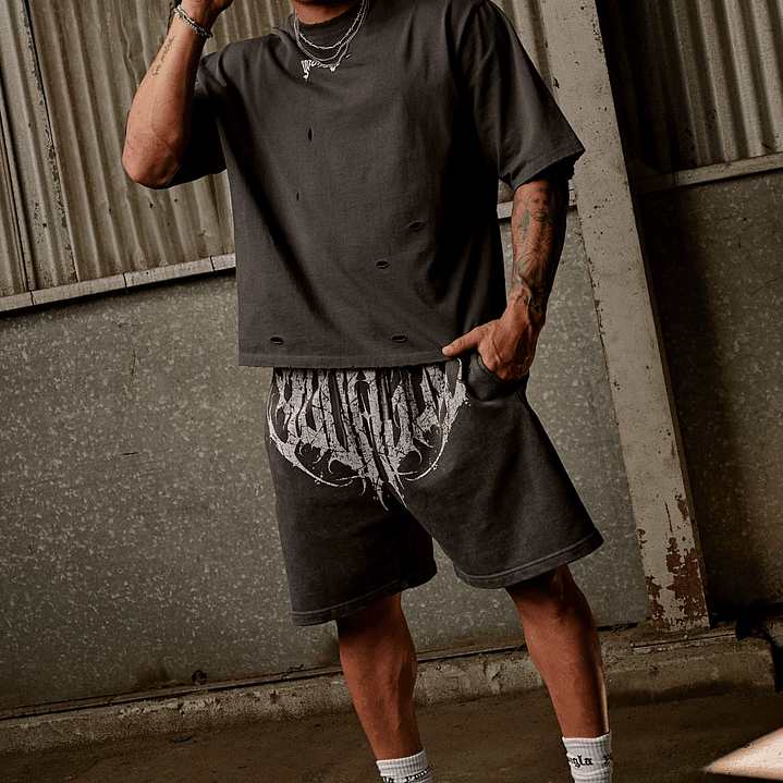 1011 - Short Corto Dark Wave - Negro 1