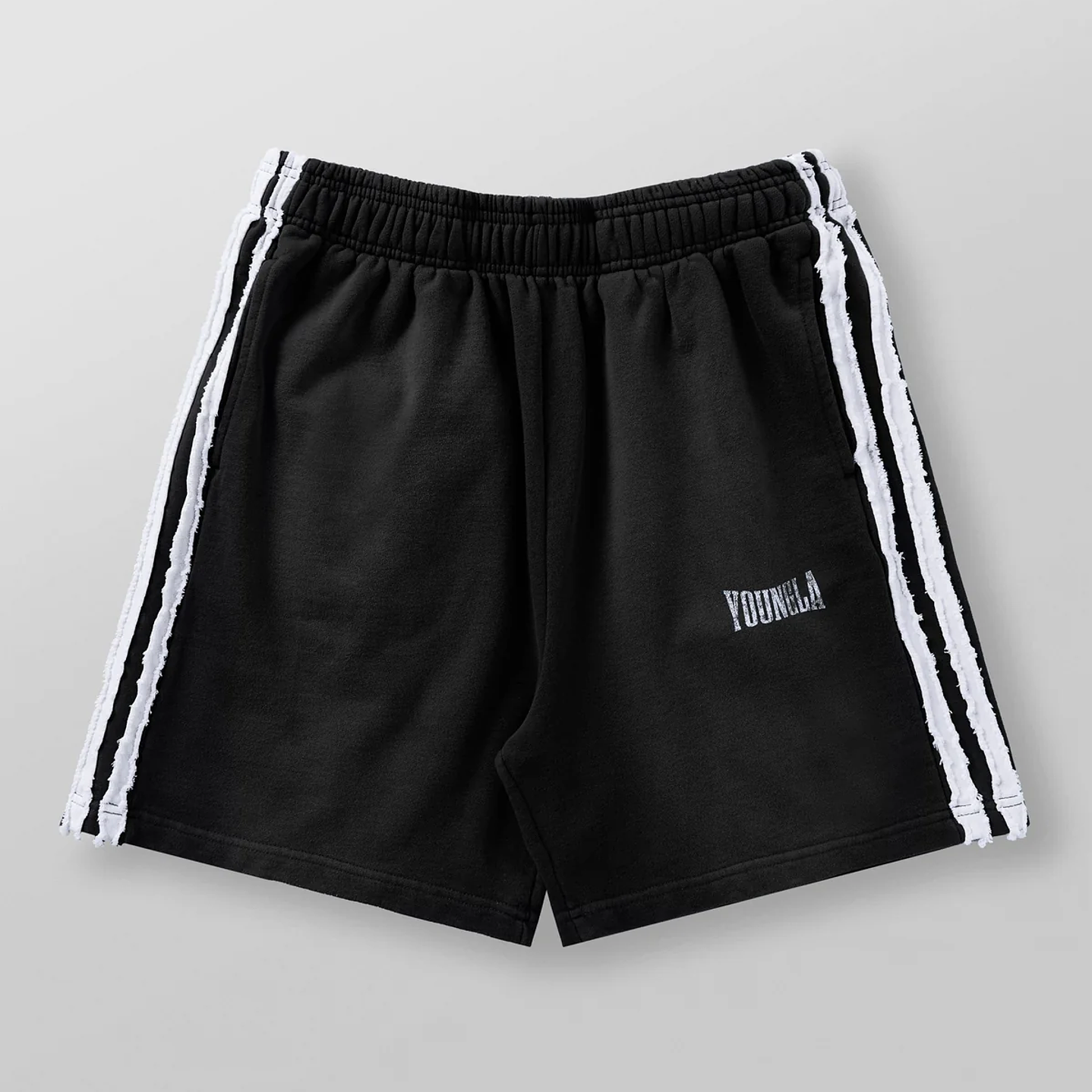 1058 - Short Deportivo Rayas - Negro 3