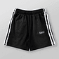 1058 - Short Deportivo Rayas - Negro - Miniatura 3