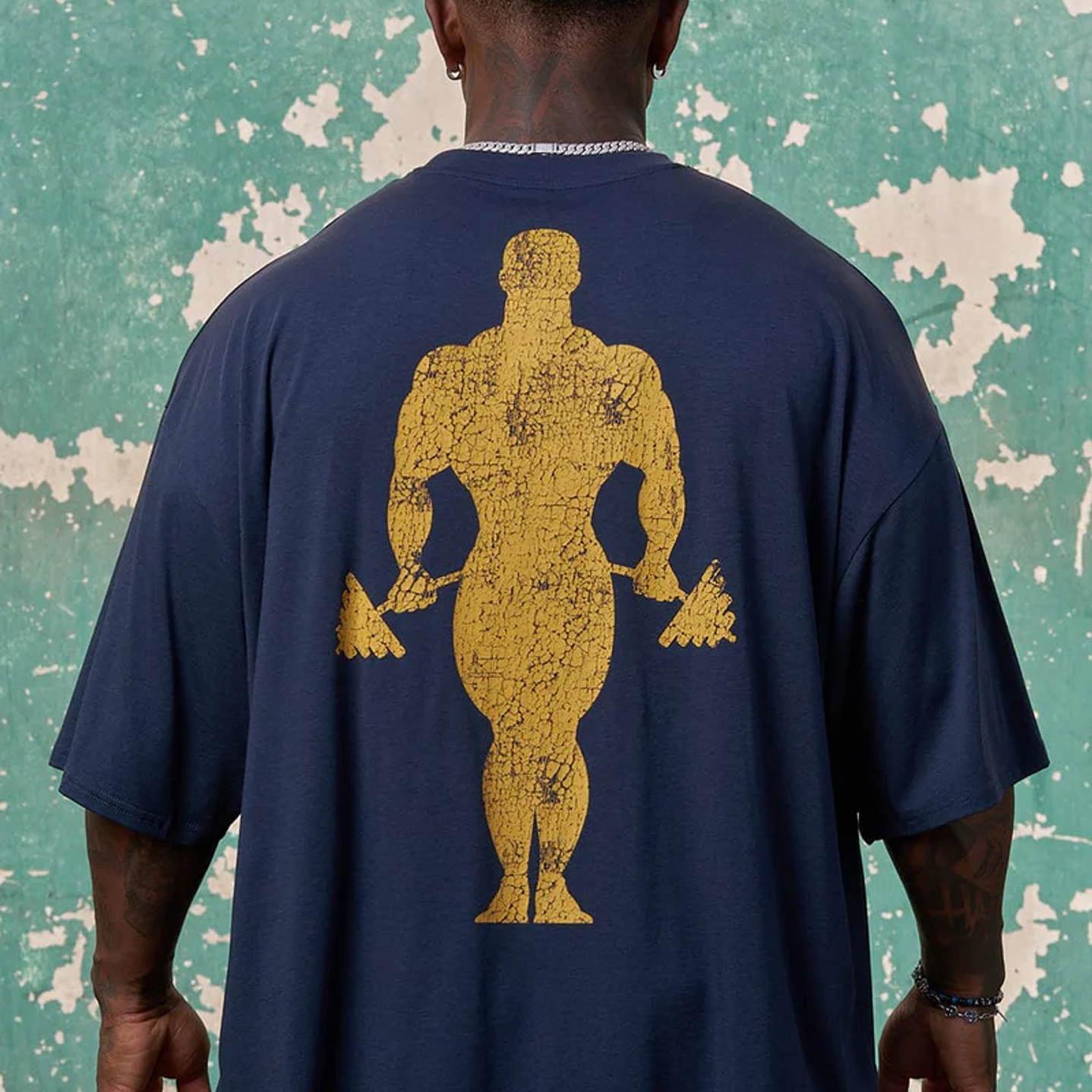 4248 - Oversize Gold Iron Legacy - Negro 2