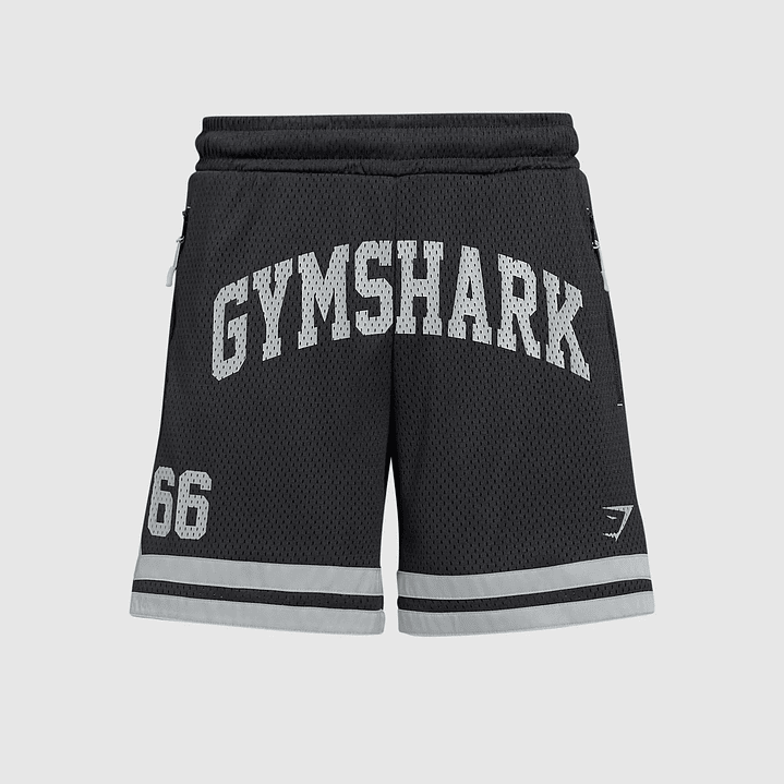 Short De Malla Campus - Negro 2