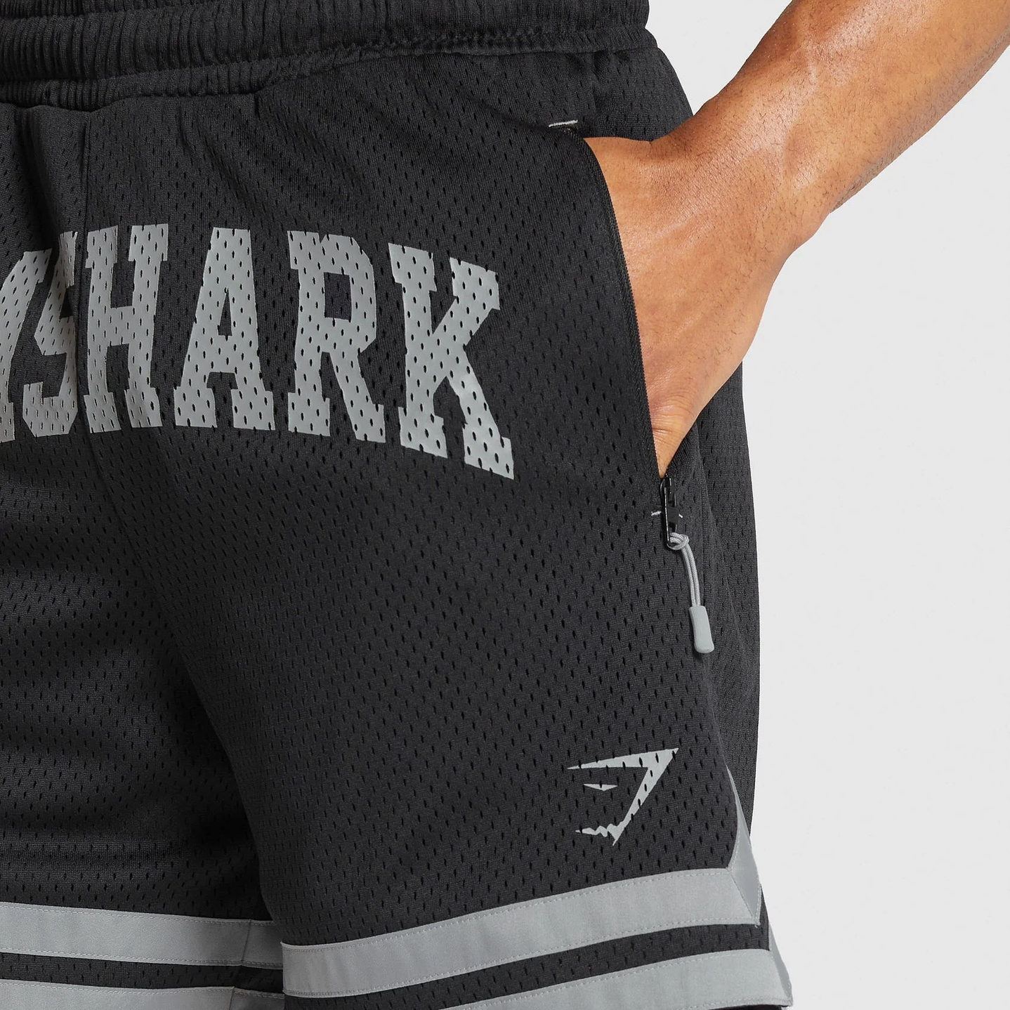 Short De Malla Campus - Negro 3