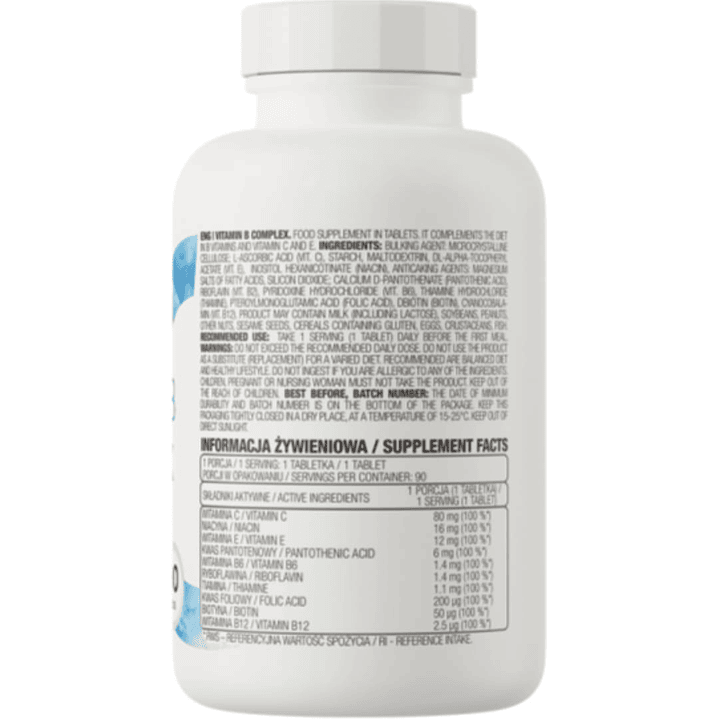 Ostrovit Vitamin B Complex 90 Tabletas 2