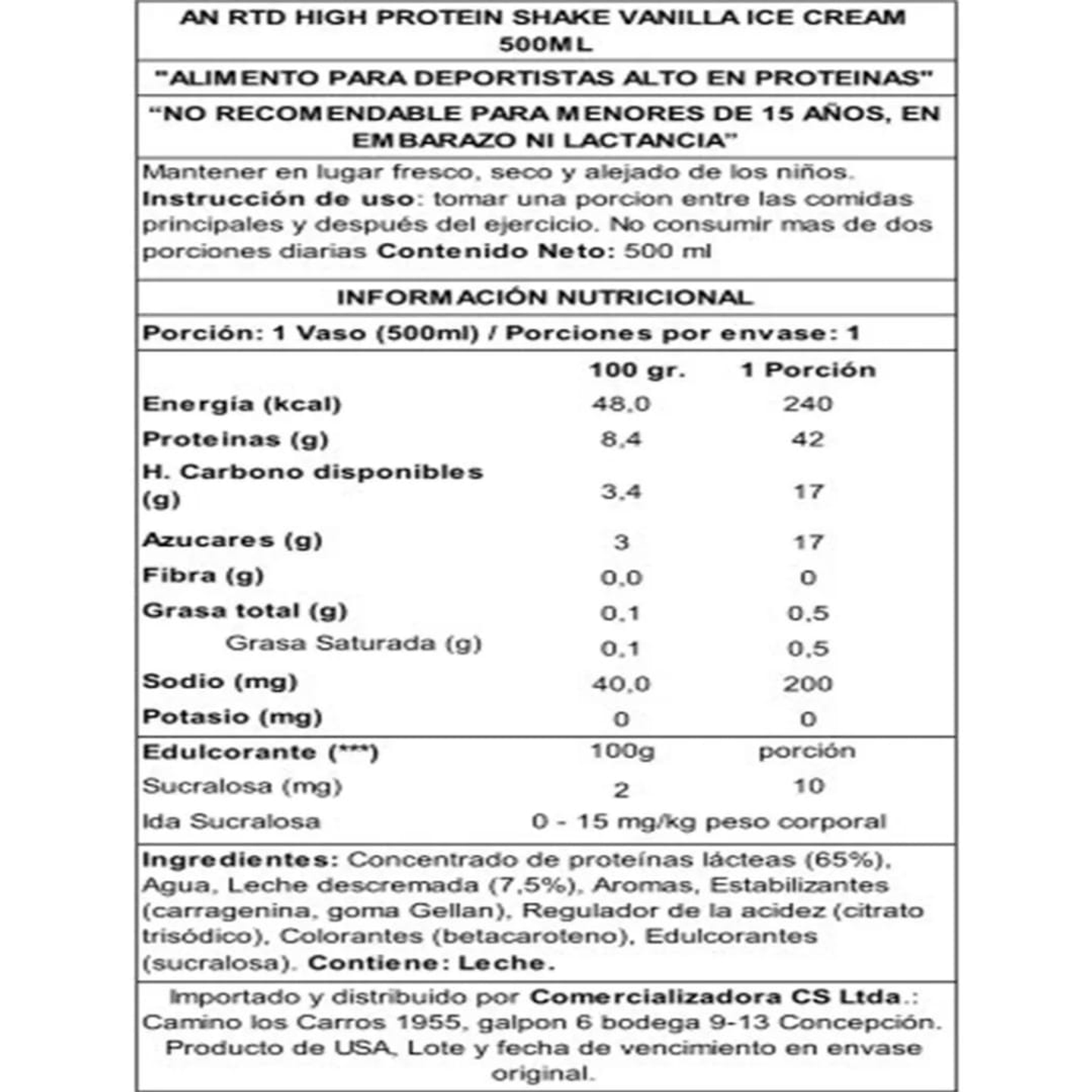 Applied Nutrition RTD High Protein Shake 500ml 2