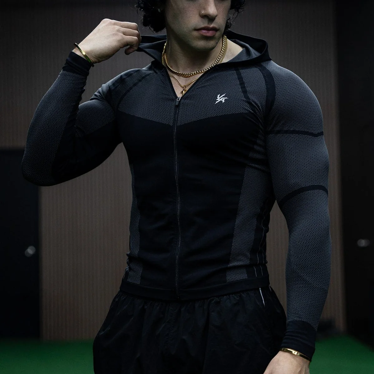 8061 - Compresion Apex Zip Ups - Negro 1