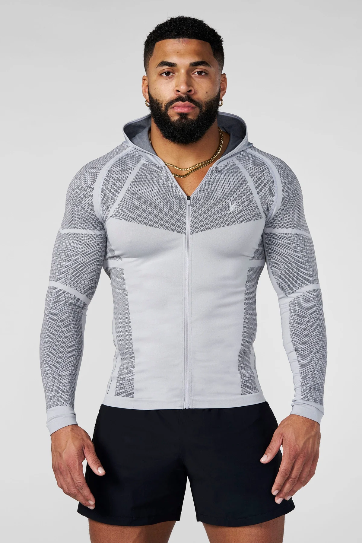 8061 - Compresion Apex Zip Ups - Gris