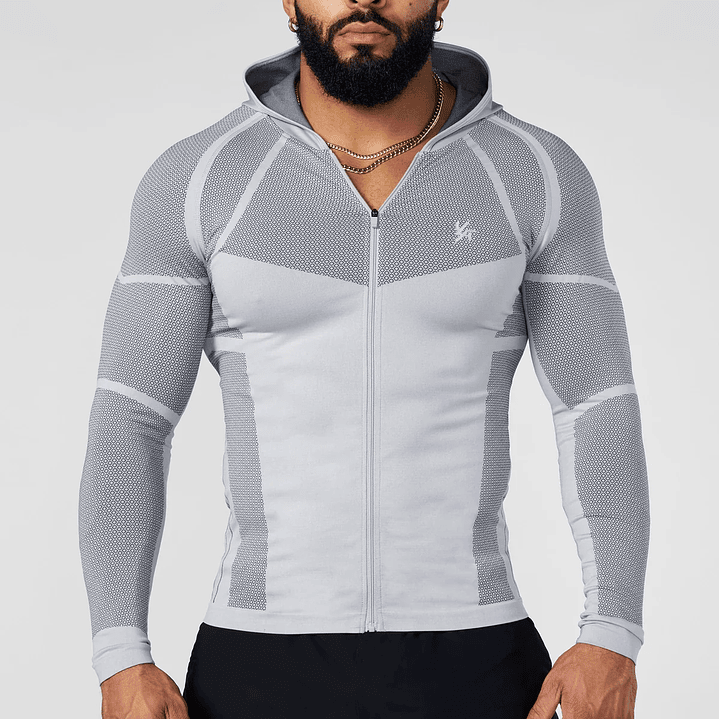 8061 - Compresion Apex Zip Ups - Gris 1