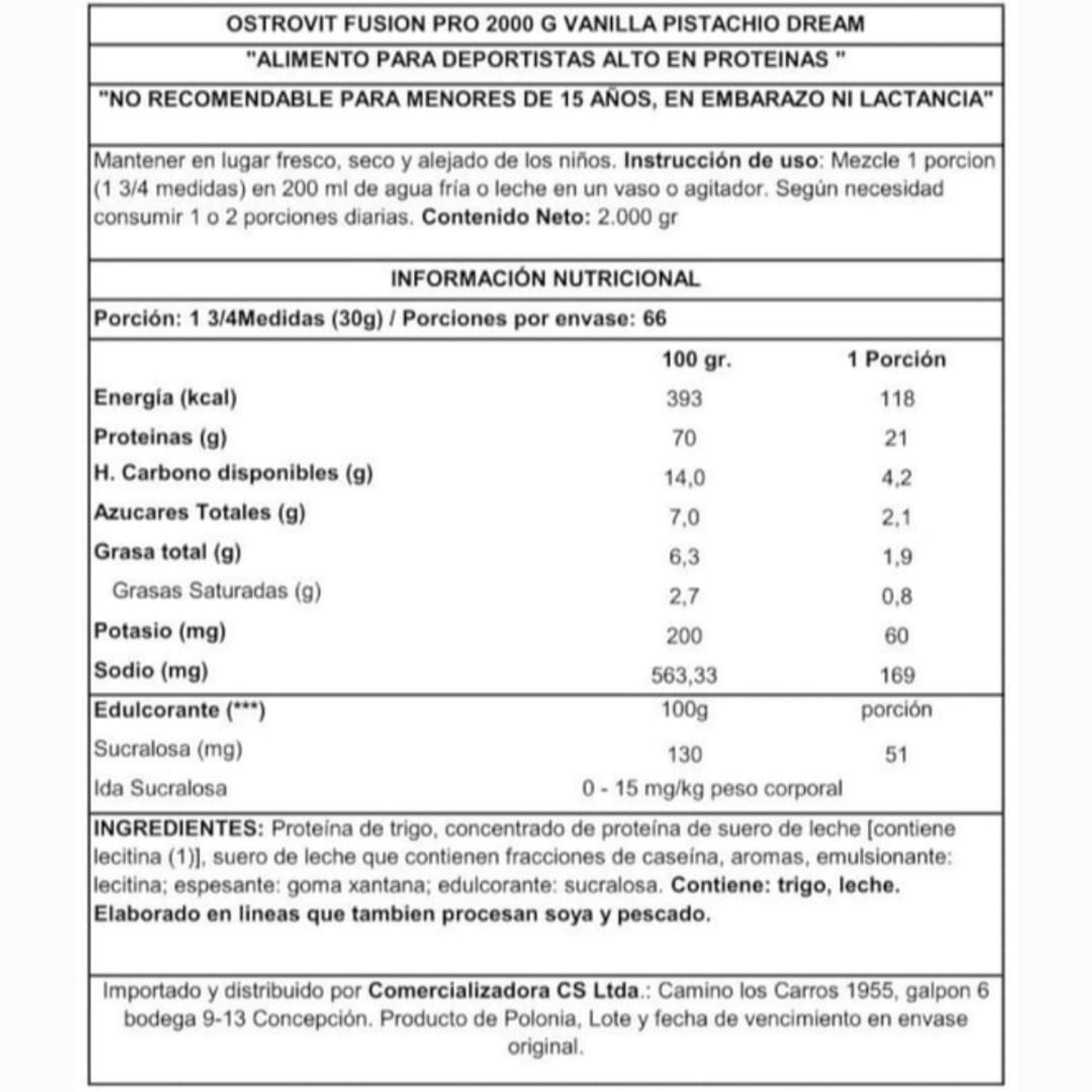 Ostrovit Protein Fusion Pro 2kg 2