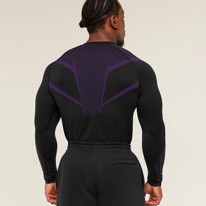 Camisa De Compresion ONYX 5.0 Manga Larga Gymshark - Morado 2