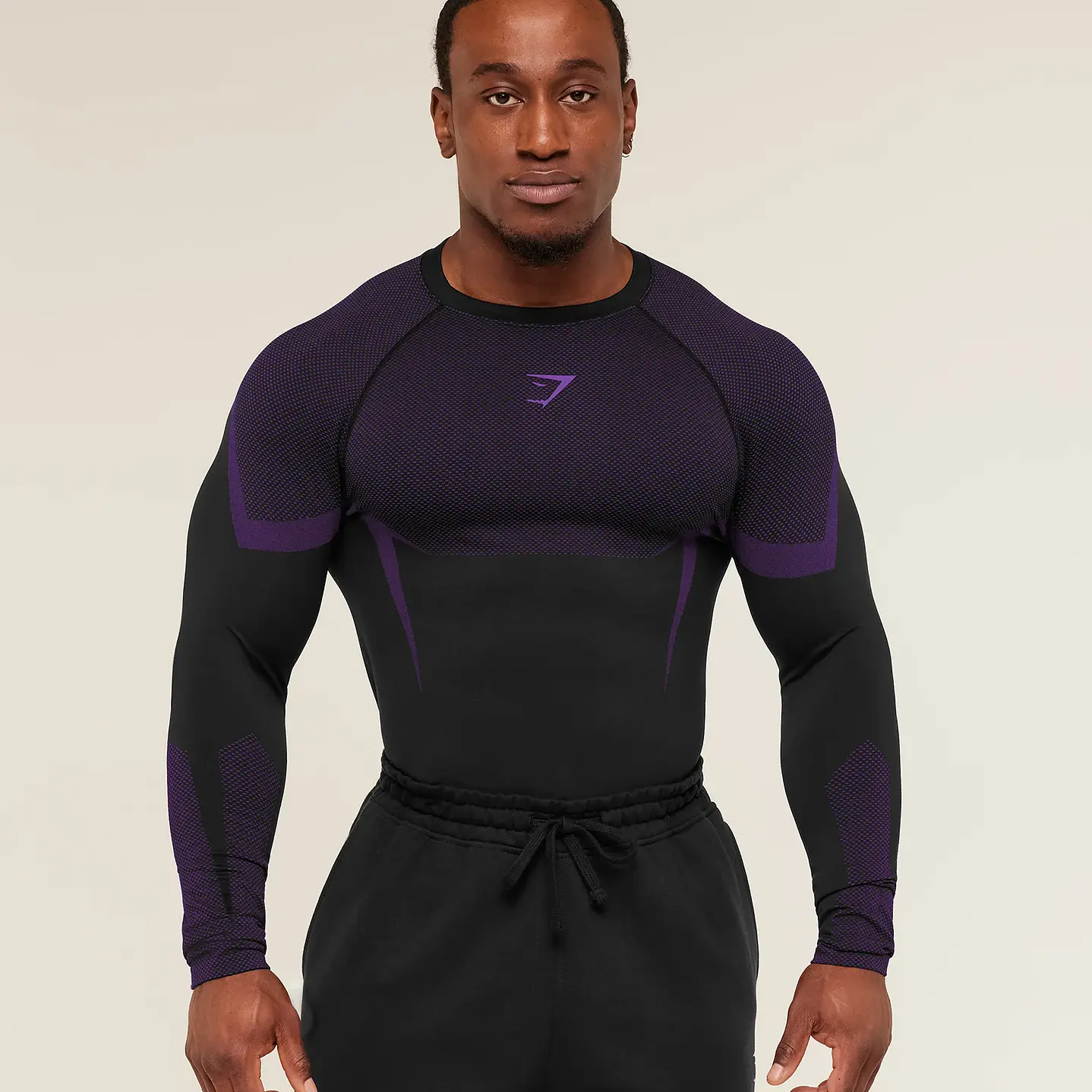 Camisa De Compresion ONYX 5.0 Manga Larga Gymshark - Morado 1