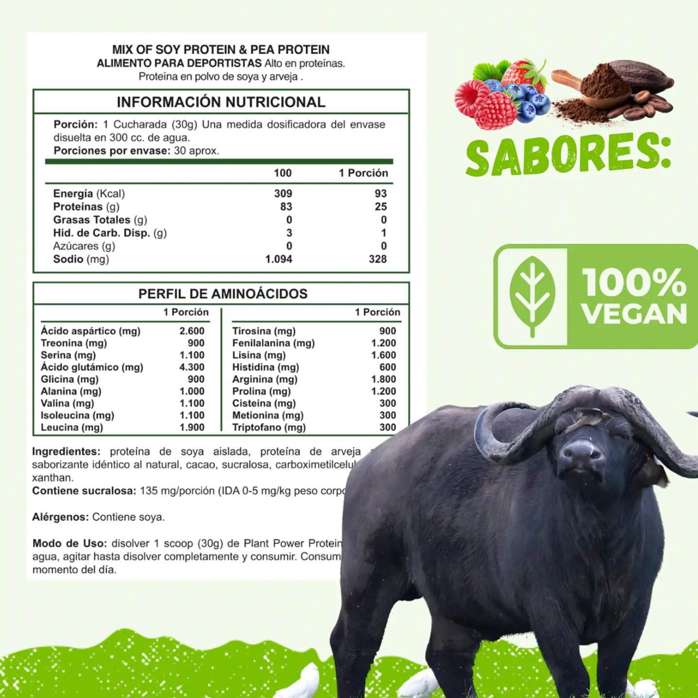 Buffalo Vegan Force 2lb 3
