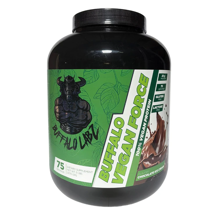 Pack Buffalo Vegan Force 5lb + Creatine 100% monohydrate Buffalo Labz 300gr 2
