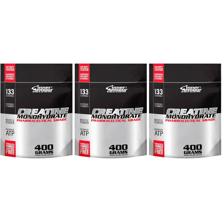 Pack 3 Inner Armour Creatine Monohydrate 400gr 1