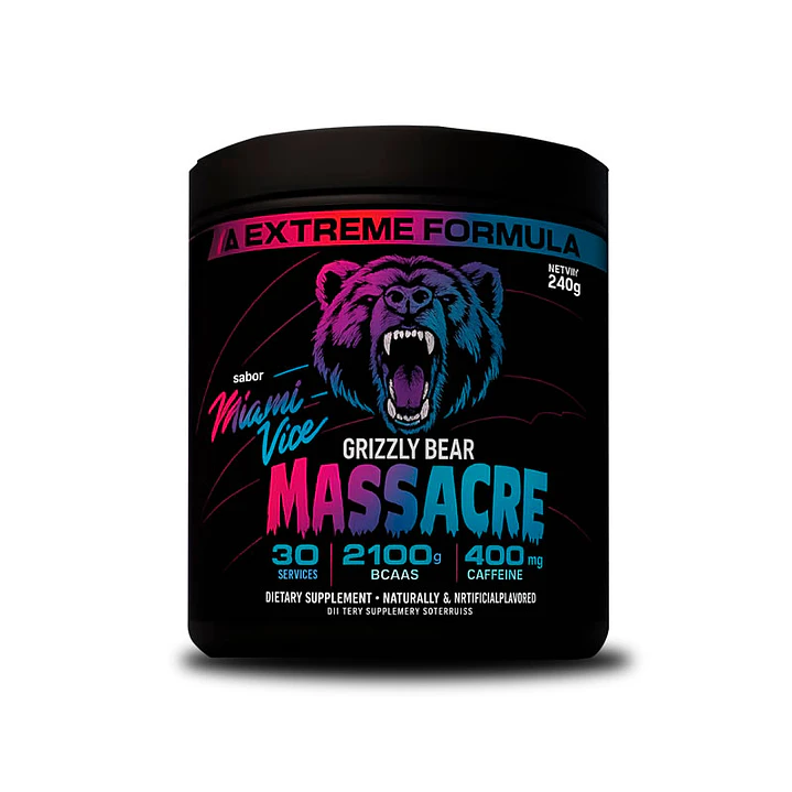 Pack Proteina Whey Grizzly Bear - 2 Kilos + Masacre Pre Workout 240gr  30 servicios 5