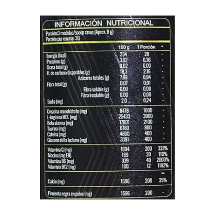 Pack Proteina Whey Grizzly Bear - 2 Kilos + Masacre Pre Workout 240gr  30 servicios 6